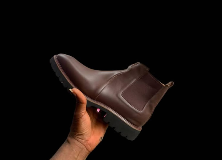 Premium Brown Leather Chelsea Boots for Men - Stylish & Durable Footwear