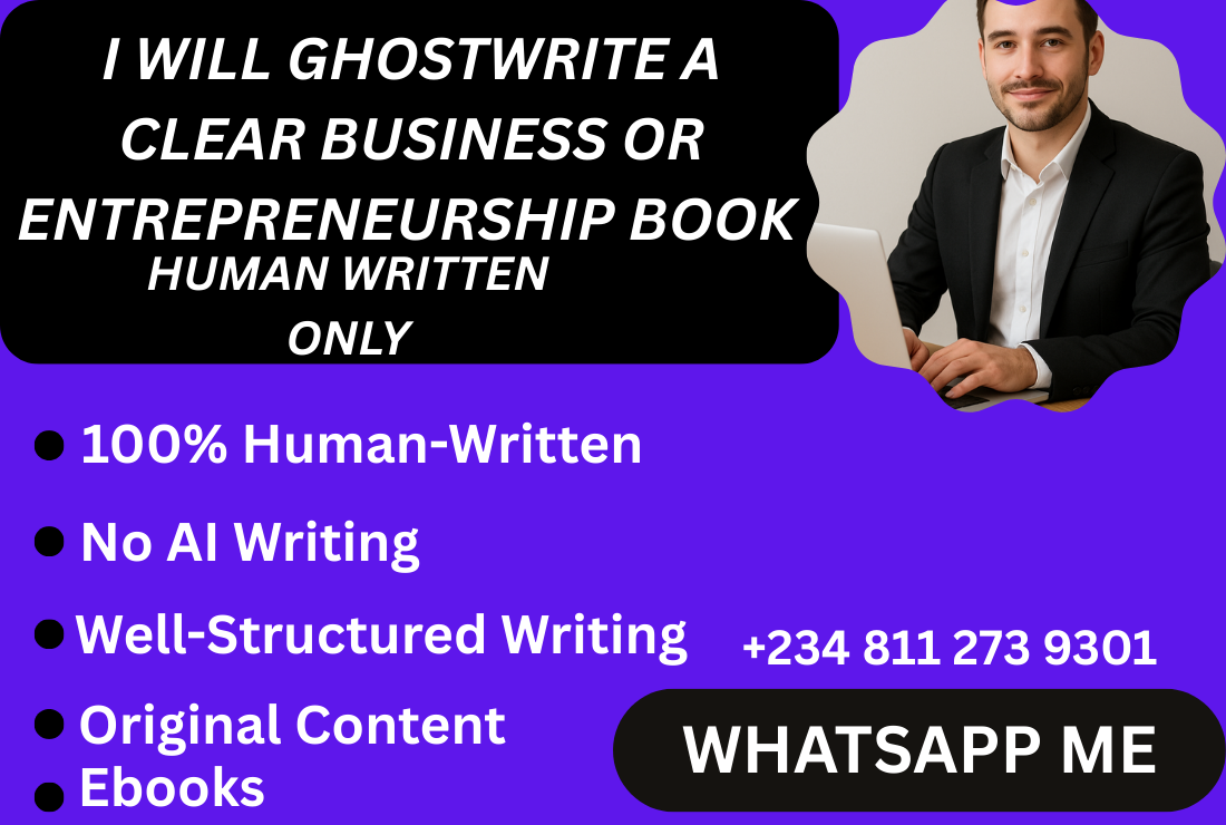 I will be your ghostwriter and write your story or book